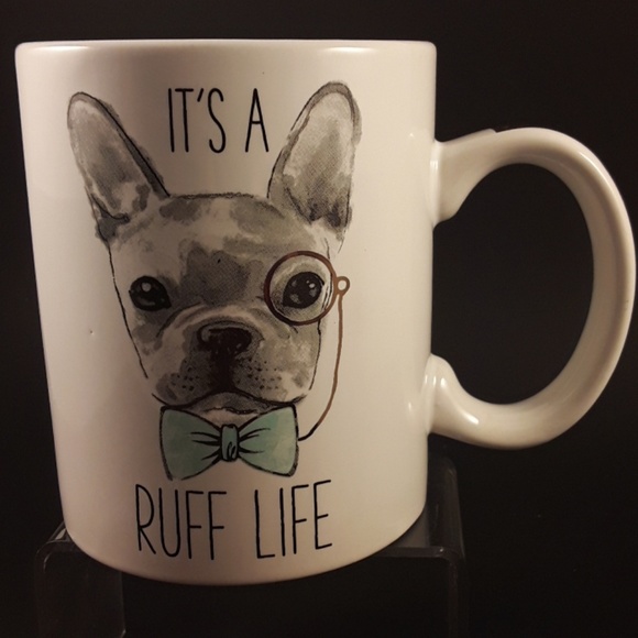 Set of 2 American Atellier mugs French Bull Dogs - Picture 2 of 7